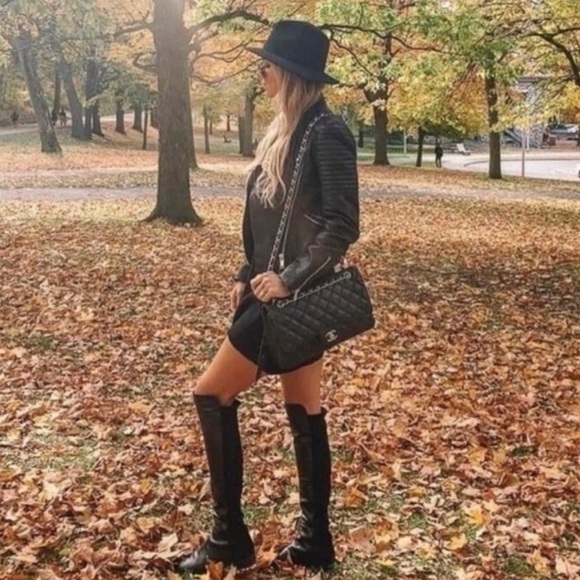 Stuart Weitzman Womens 5050 Yuliana Over The Knee Block heel Boots Size 6.5 - Picture 1 of 15